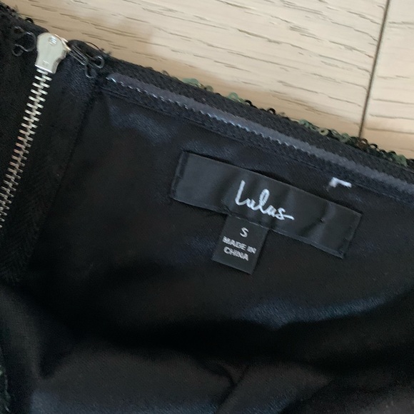 NWOT Lulus Sequin Crop Top - Picture 3 of 4